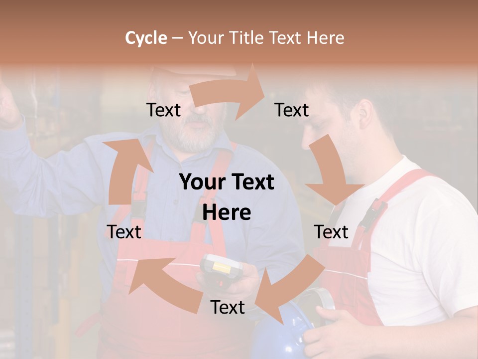 A View Of A Senior Engineer Training A Newly Hired Employee. PowerPoint Template