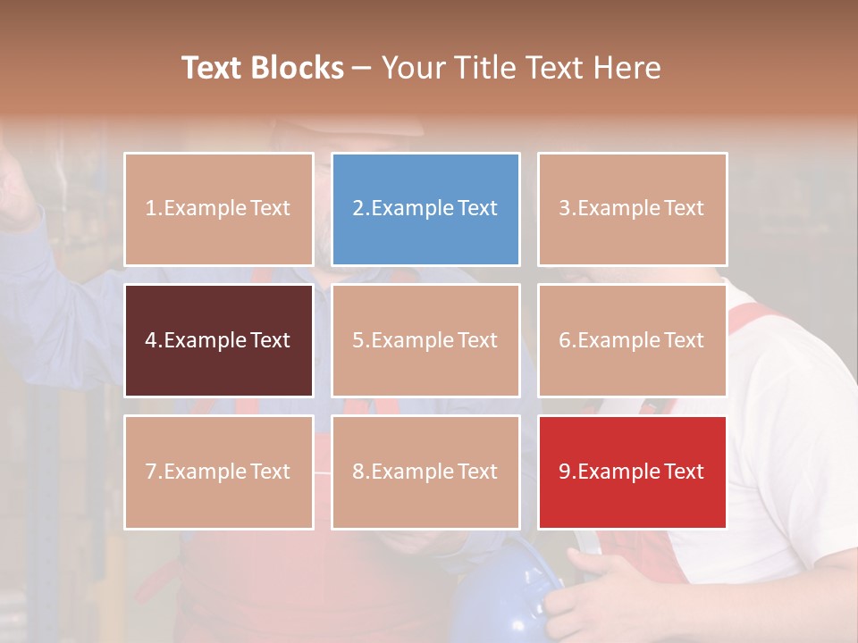 A View Of A Senior Engineer Training A Newly Hired Employee. PowerPoint Template