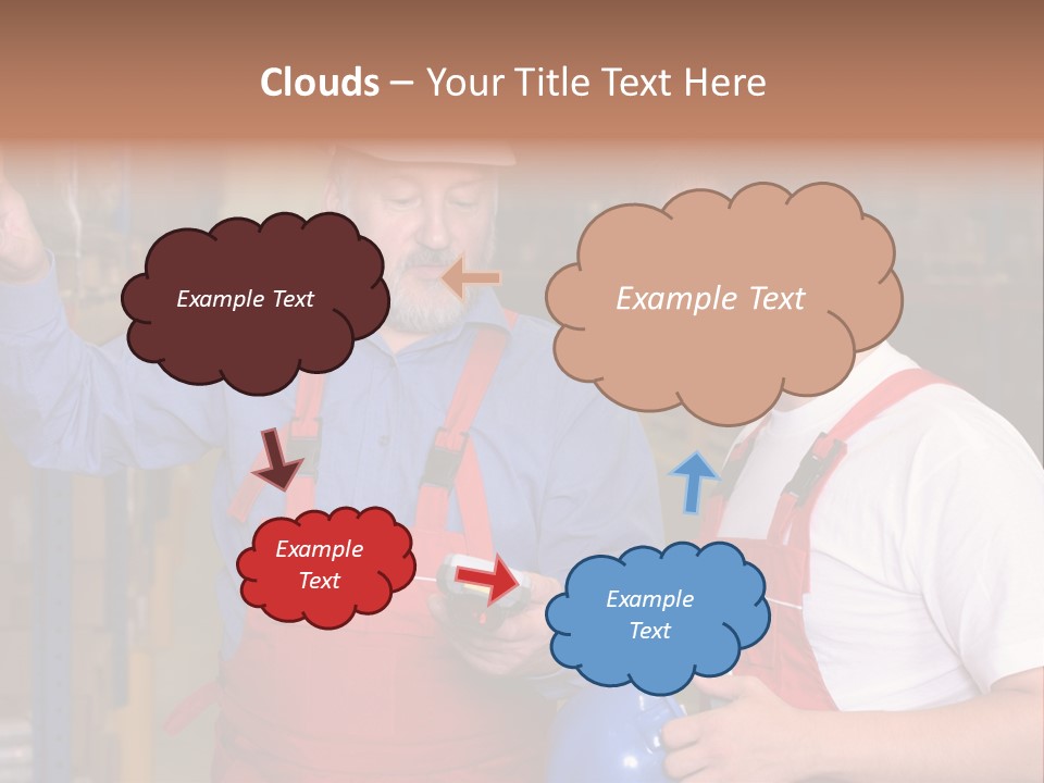 A View Of A Senior Engineer Training A Newly Hired Employee. PowerPoint Template