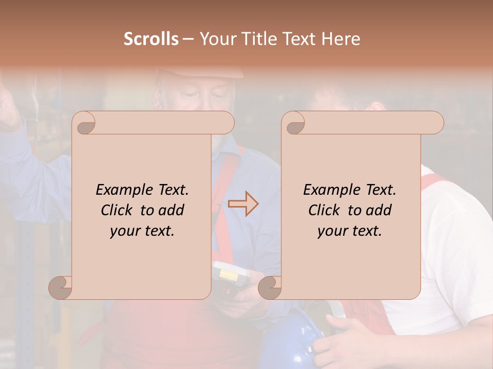 A View Of A Senior Engineer Training A Newly Hired Employee. PowerPoint Template