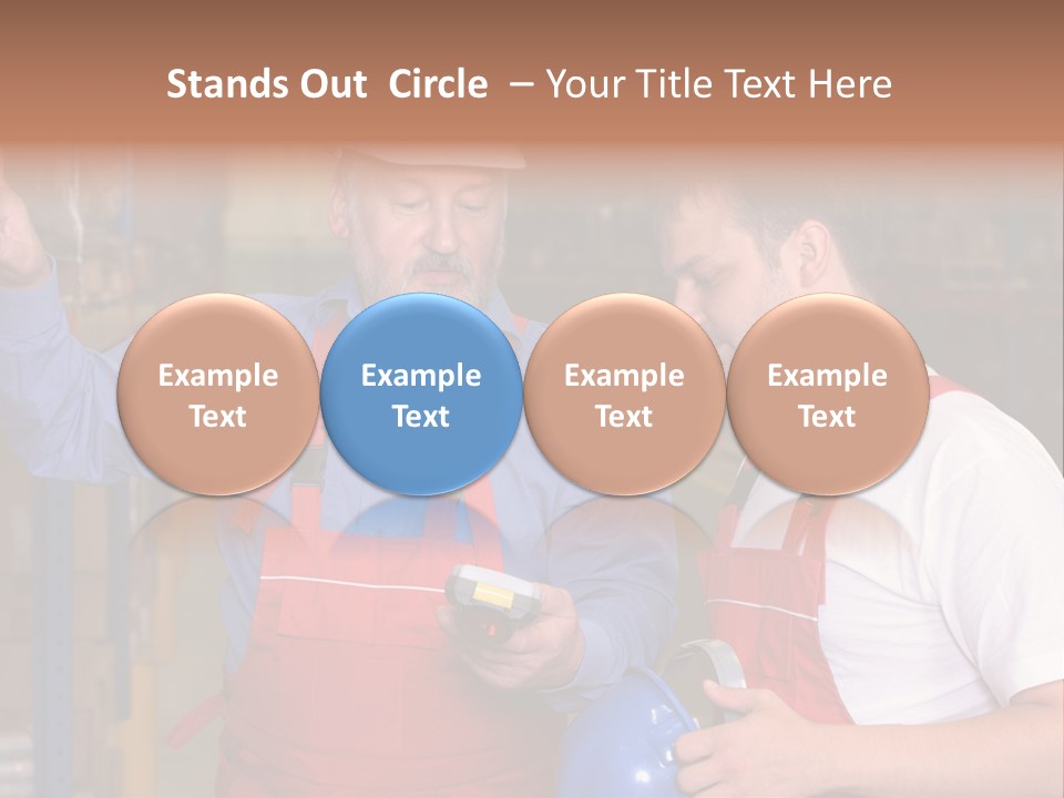 A View Of A Senior Engineer Training A Newly Hired Employee. PowerPoint Template