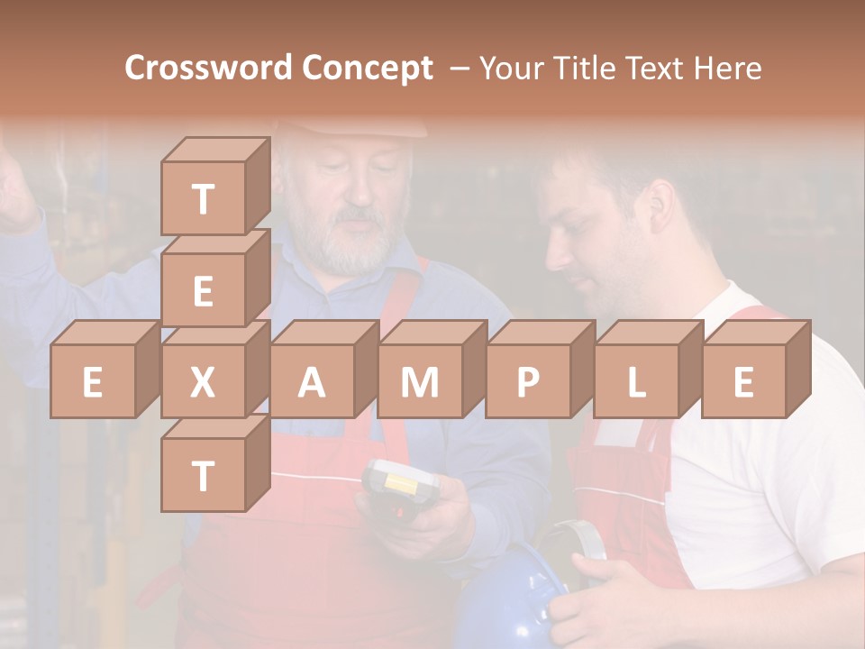 A View Of A Senior Engineer Training A Newly Hired Employee. PowerPoint Template