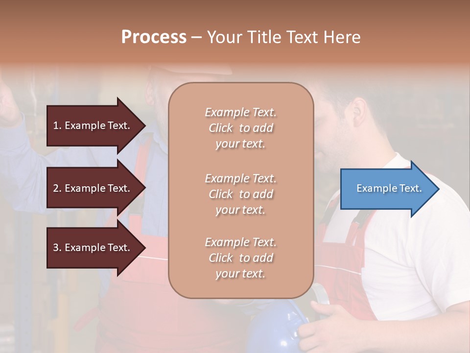 A View Of A Senior Engineer Training A Newly Hired Employee. PowerPoint Template