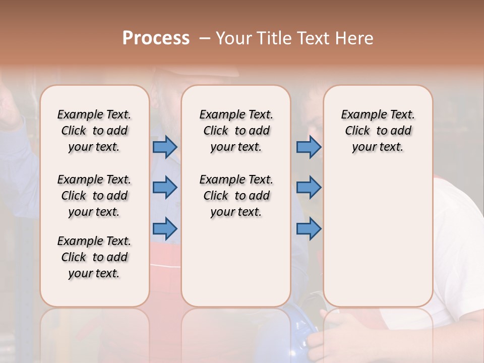 A View Of A Senior Engineer Training A Newly Hired Employee. PowerPoint Template
