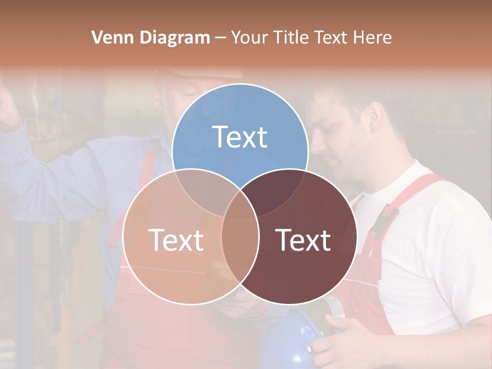 A View Of A Senior Engineer Training A Newly Hired Employee. PowerPoint Template