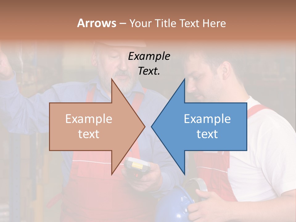A View Of A Senior Engineer Training A Newly Hired Employee. PowerPoint Template