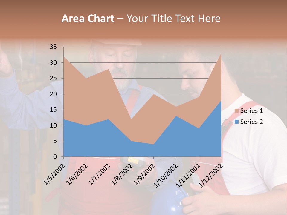 A View Of A Senior Engineer Training A Newly Hired Employee. PowerPoint Template