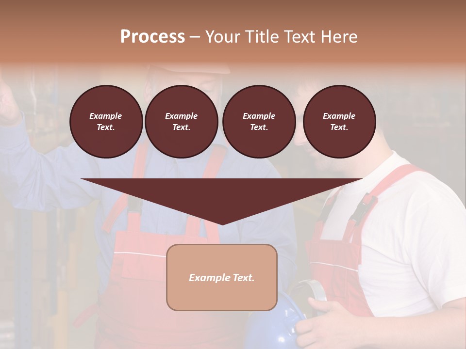 A View Of A Senior Engineer Training A Newly Hired Employee. PowerPoint Template