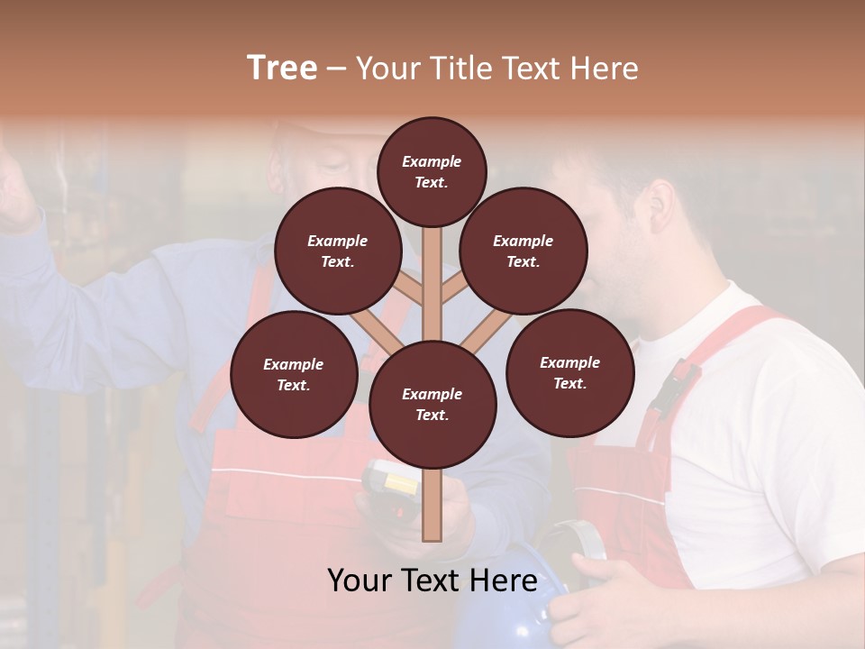 A View Of A Senior Engineer Training A Newly Hired Employee. PowerPoint Template
