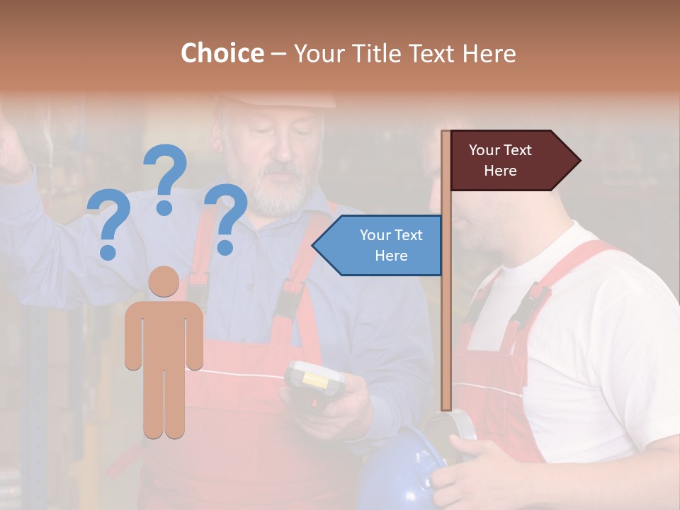 A View Of A Senior Engineer Training A Newly Hired Employee. PowerPoint Template