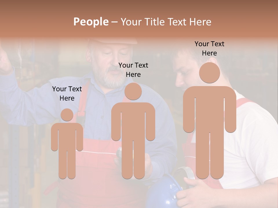 A View Of A Senior Engineer Training A Newly Hired Employee. PowerPoint Template