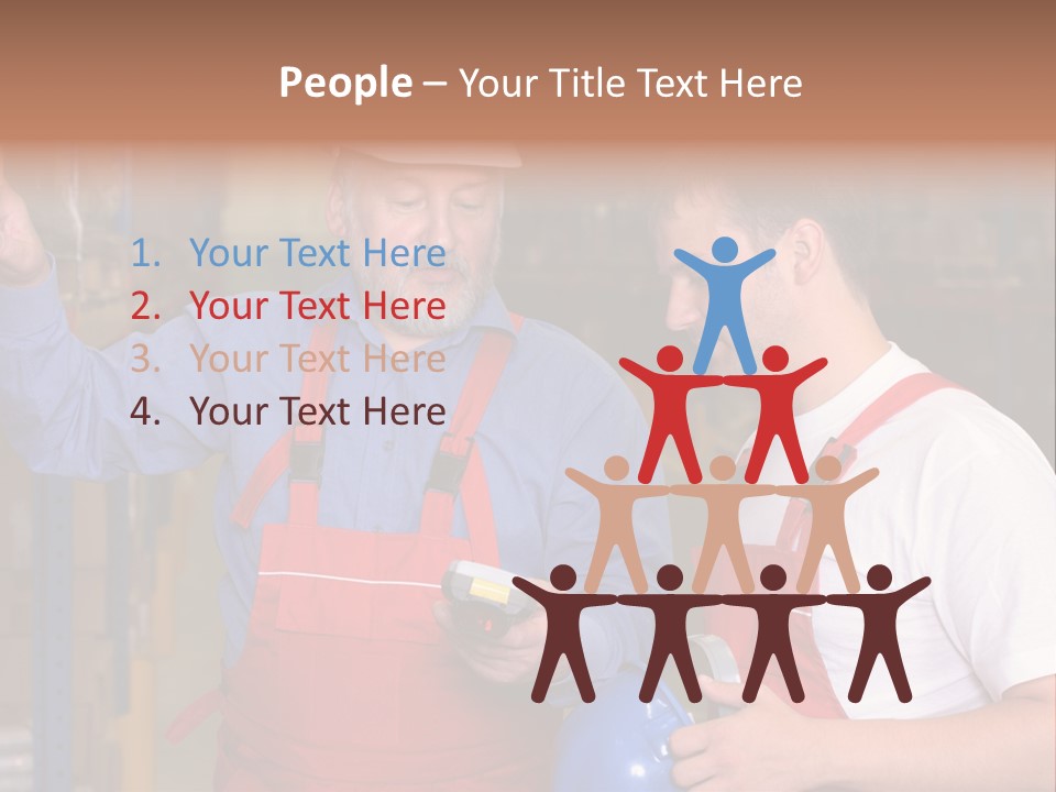 A View Of A Senior Engineer Training A Newly Hired Employee. PowerPoint Template