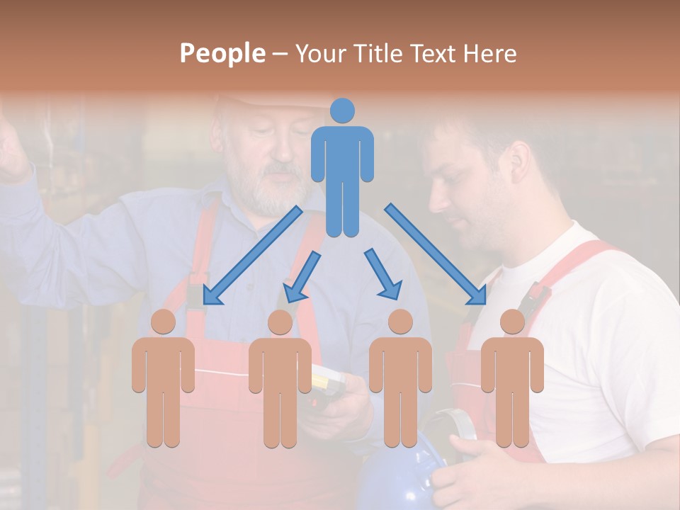 A View Of A Senior Engineer Training A Newly Hired Employee. PowerPoint Template