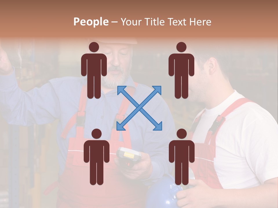 A View Of A Senior Engineer Training A Newly Hired Employee. PowerPoint Template