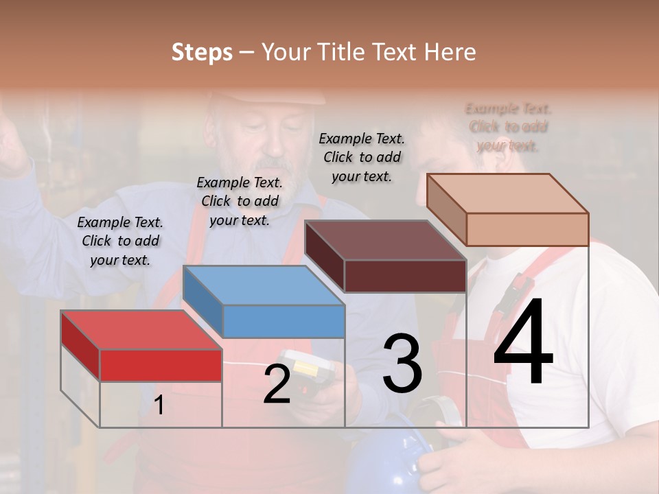 A View Of A Senior Engineer Training A Newly Hired Employee. PowerPoint Template