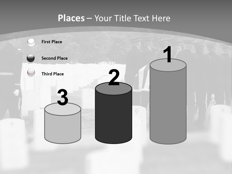 Honor Guard Bearing Casket To Grave At Arlington National Cemetery PowerPoint Template
