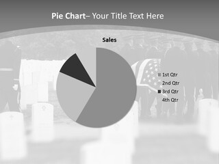 Honor Guard Bearing Casket To Grave At Arlington National Cemetery PowerPoint Template