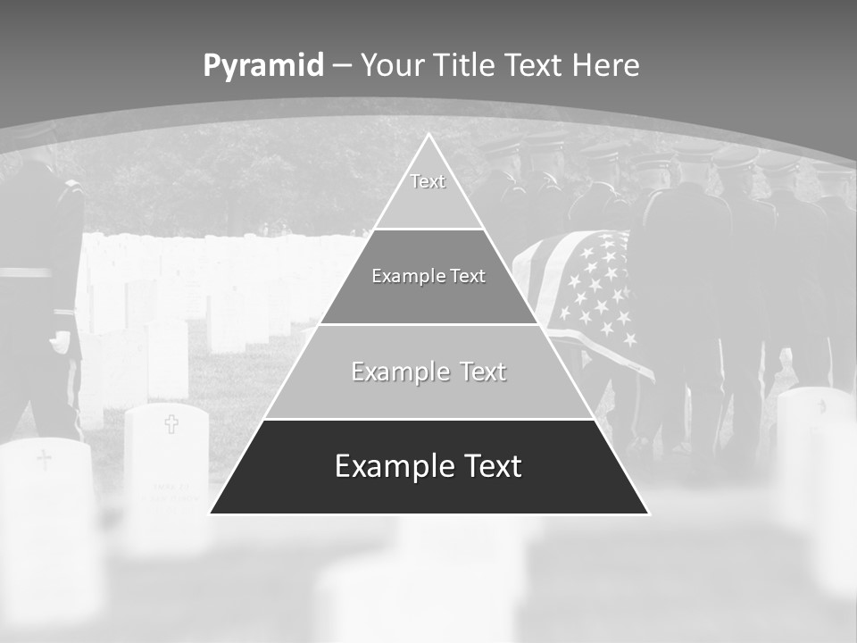 Honor Guard Bearing Casket To Grave At Arlington National Cemetery PowerPoint Template