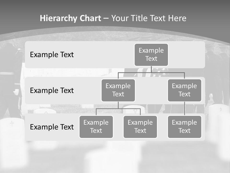 Honor Guard Bearing Casket To Grave At Arlington National Cemetery PowerPoint Template