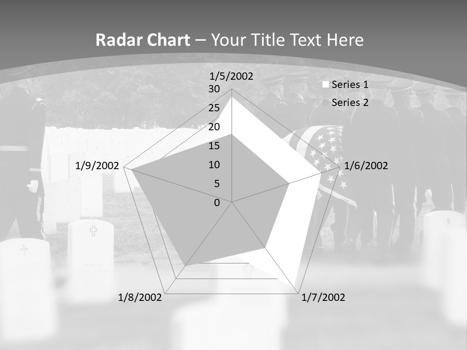 Honor Guard Bearing Casket To Grave At Arlington National Cemetery PowerPoint Template