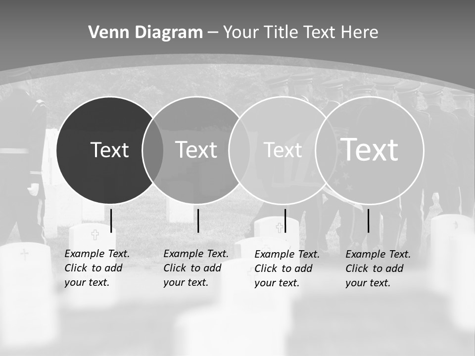 Honor Guard Bearing Casket To Grave At Arlington National Cemetery PowerPoint Template