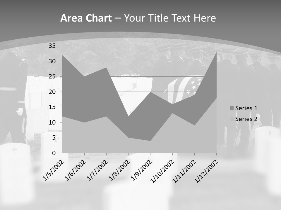 Honor Guard Bearing Casket To Grave At Arlington National Cemetery PowerPoint Template