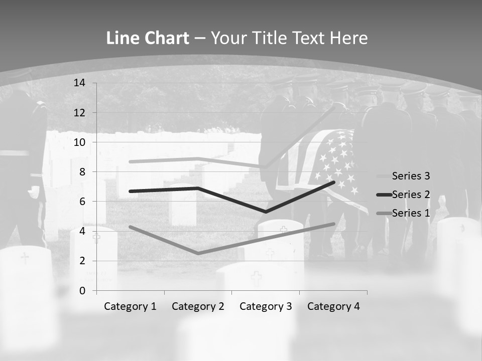 Honor Guard Bearing Casket To Grave At Arlington National Cemetery PowerPoint Template