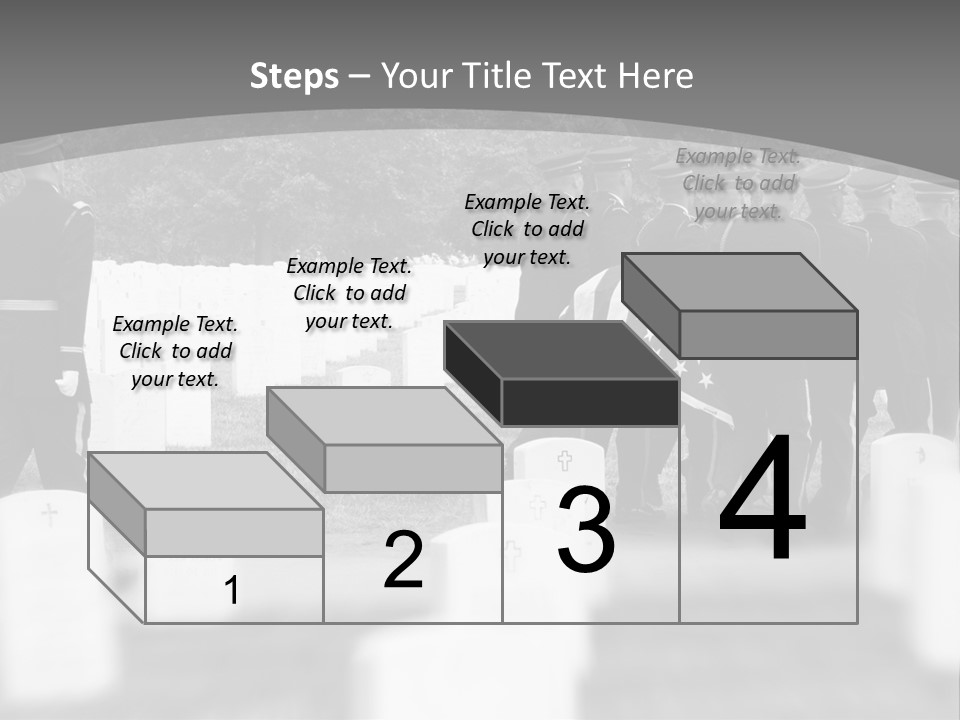 Honor Guard Bearing Casket To Grave At Arlington National Cemetery PowerPoint Template