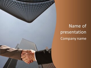 Business Handshake Concept PowerPoint Template