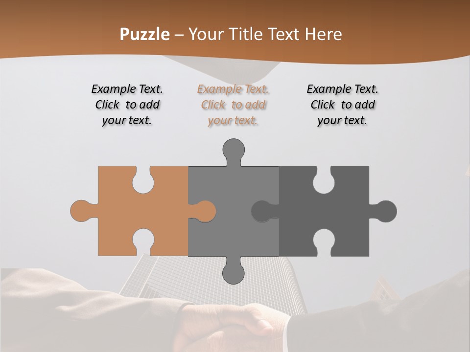 Business Handshake Concept PowerPoint Template