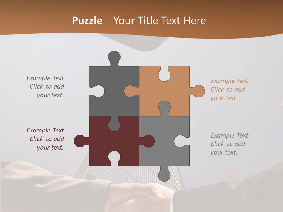 Business Handshake Concept PowerPoint Template
