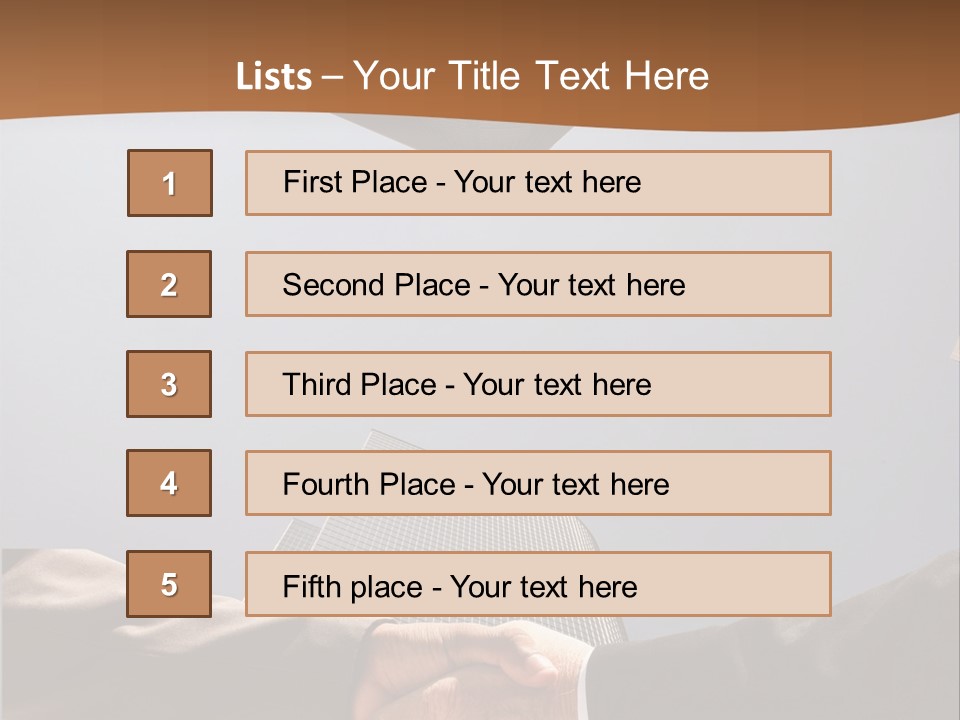 Business Handshake Concept PowerPoint Template