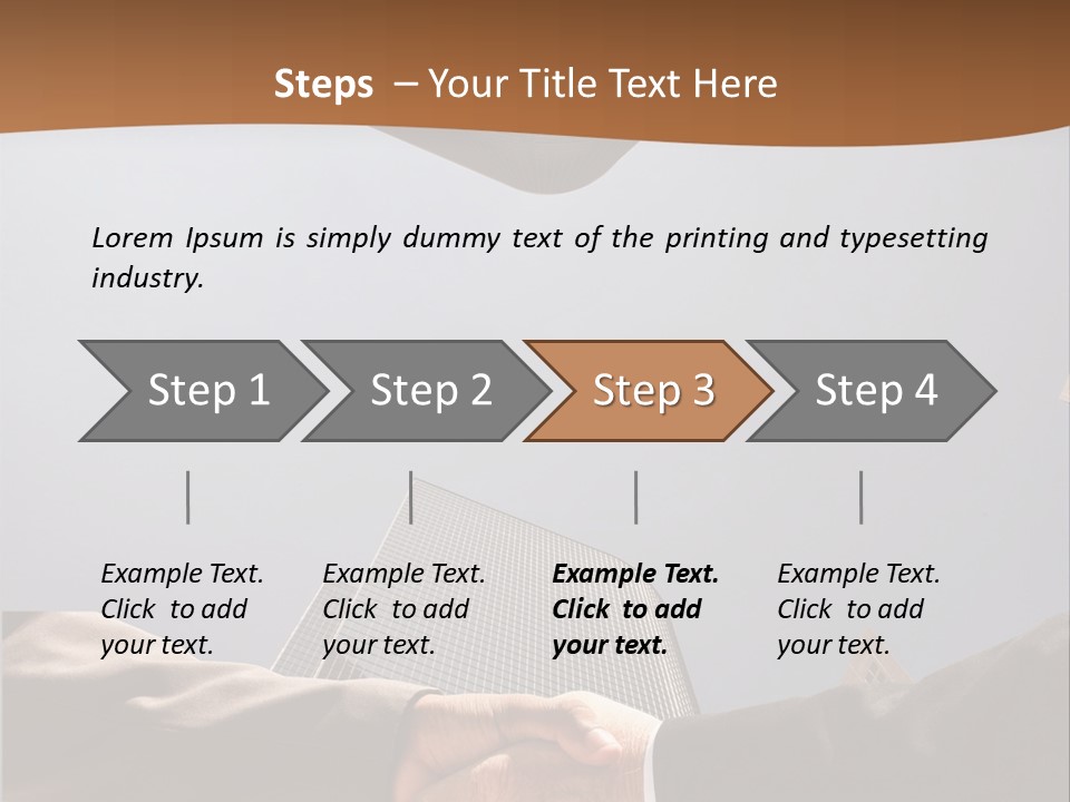 Business Handshake Concept PowerPoint Template