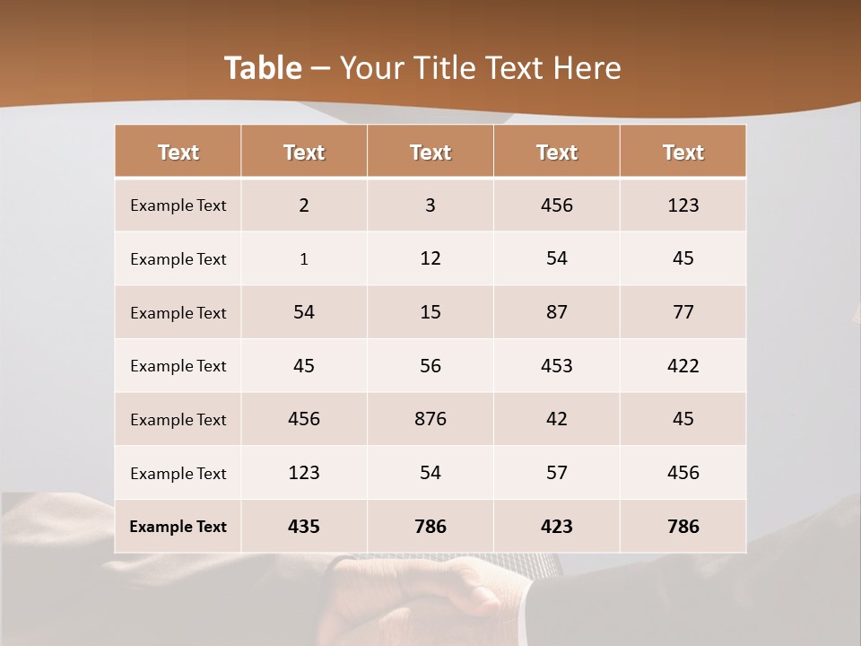 Business Handshake Concept PowerPoint Template