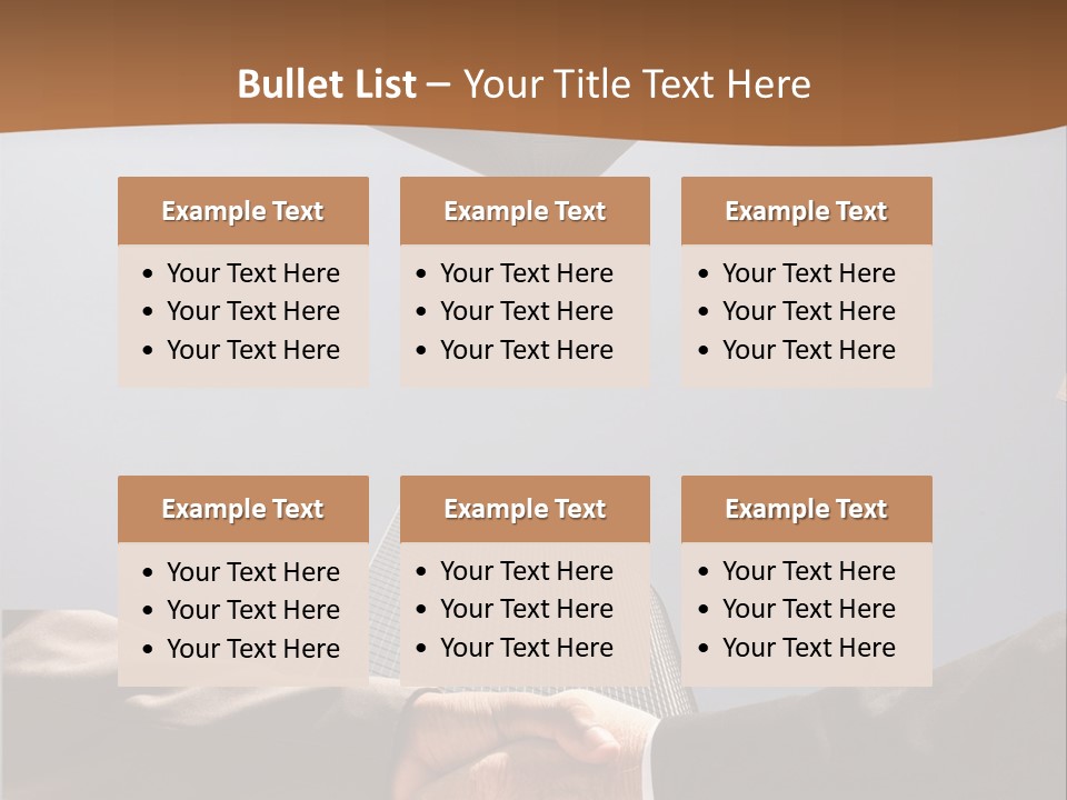 Business Handshake Concept PowerPoint Template