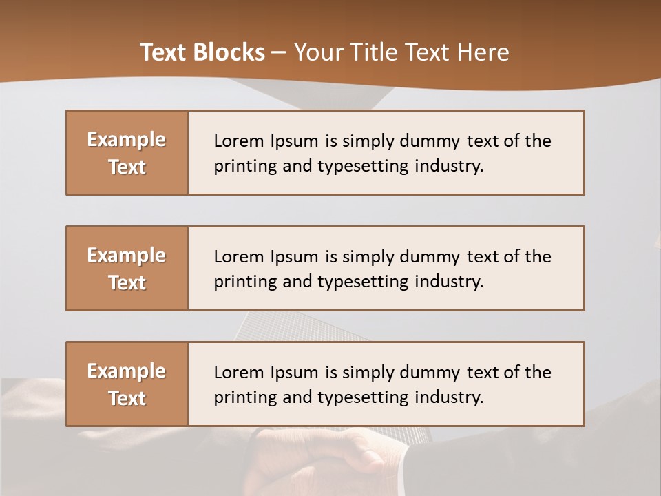 Business Handshake Concept PowerPoint Template