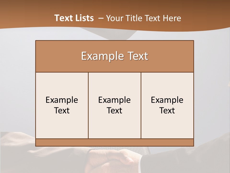 Business Handshake Concept PowerPoint Template