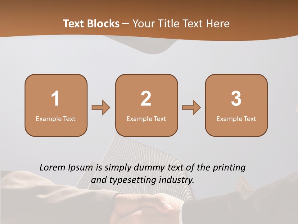 Business Handshake Concept PowerPoint Template