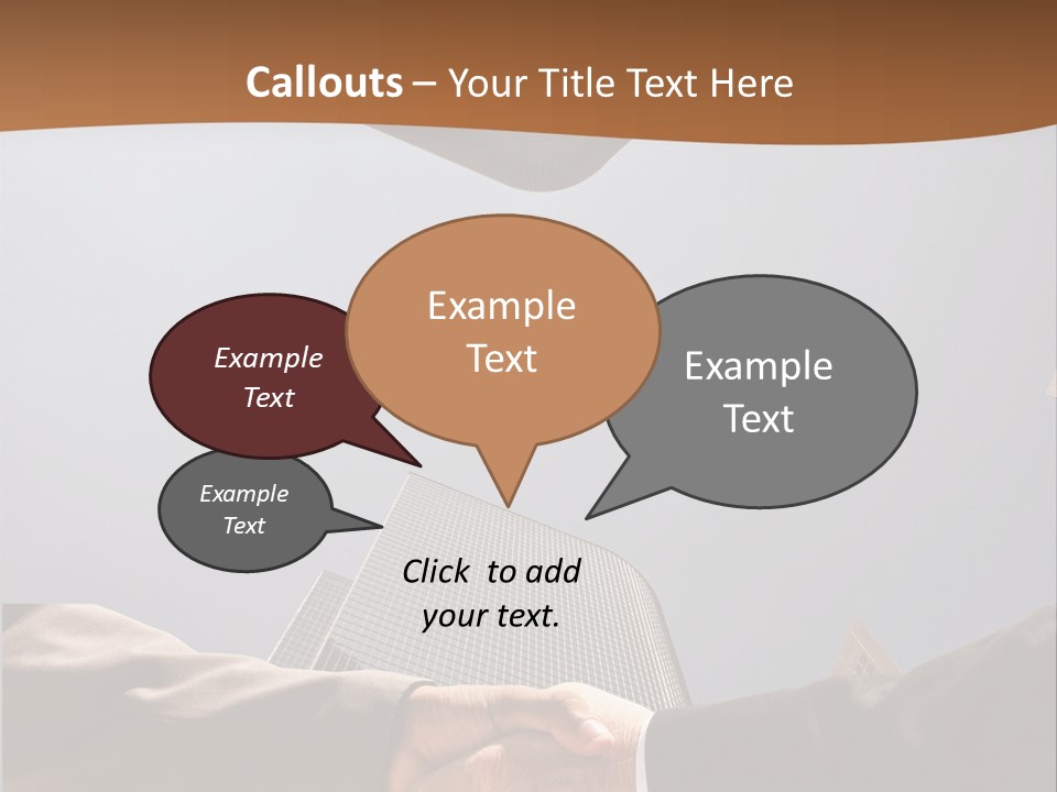 Business Handshake Concept PowerPoint Template