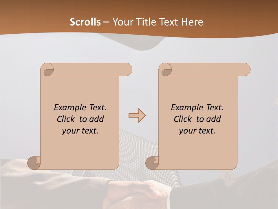 Business Handshake Concept PowerPoint Template