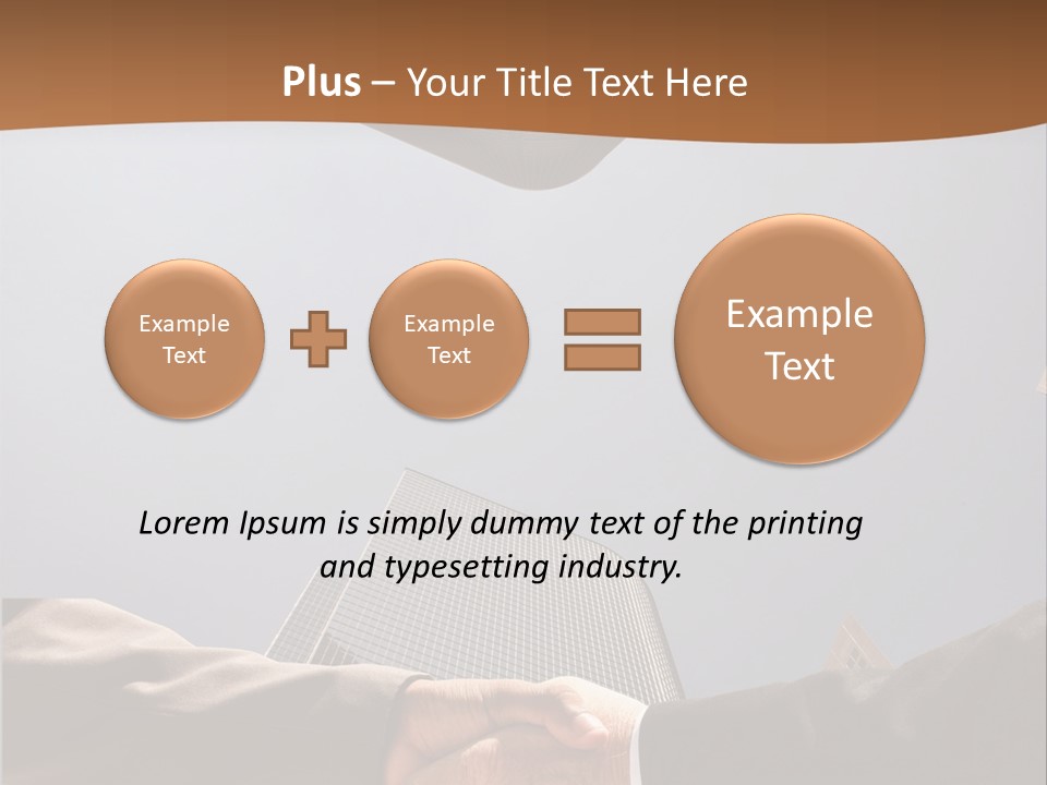 Business Handshake Concept PowerPoint Template