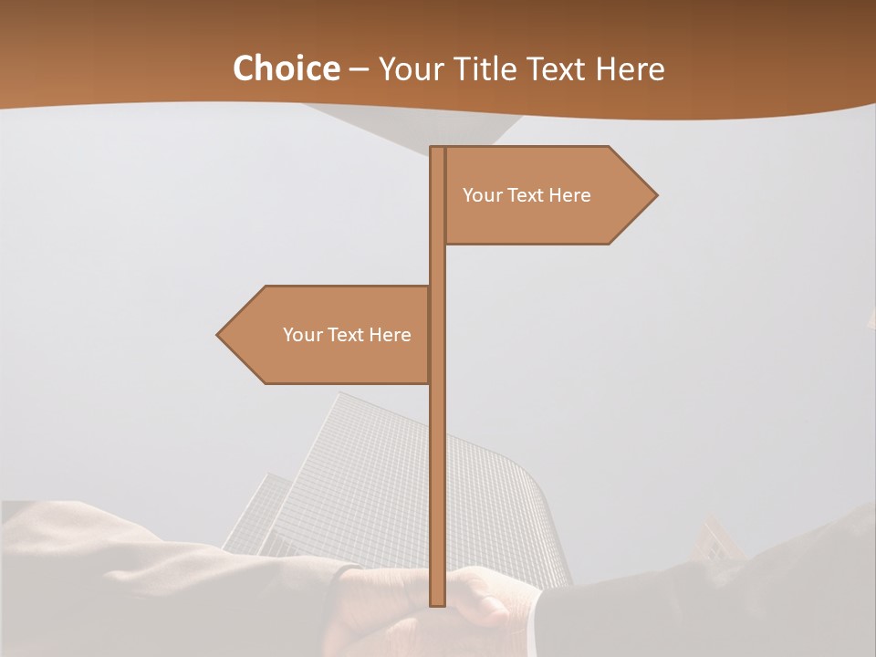 Business Handshake Concept PowerPoint Template