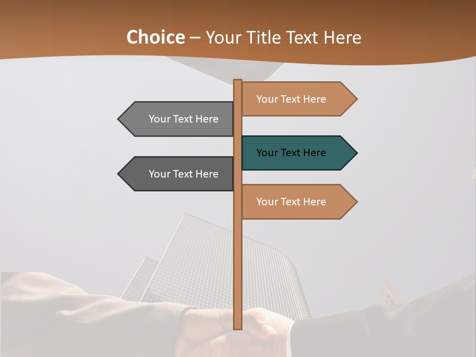 Business Handshake Concept PowerPoint Template