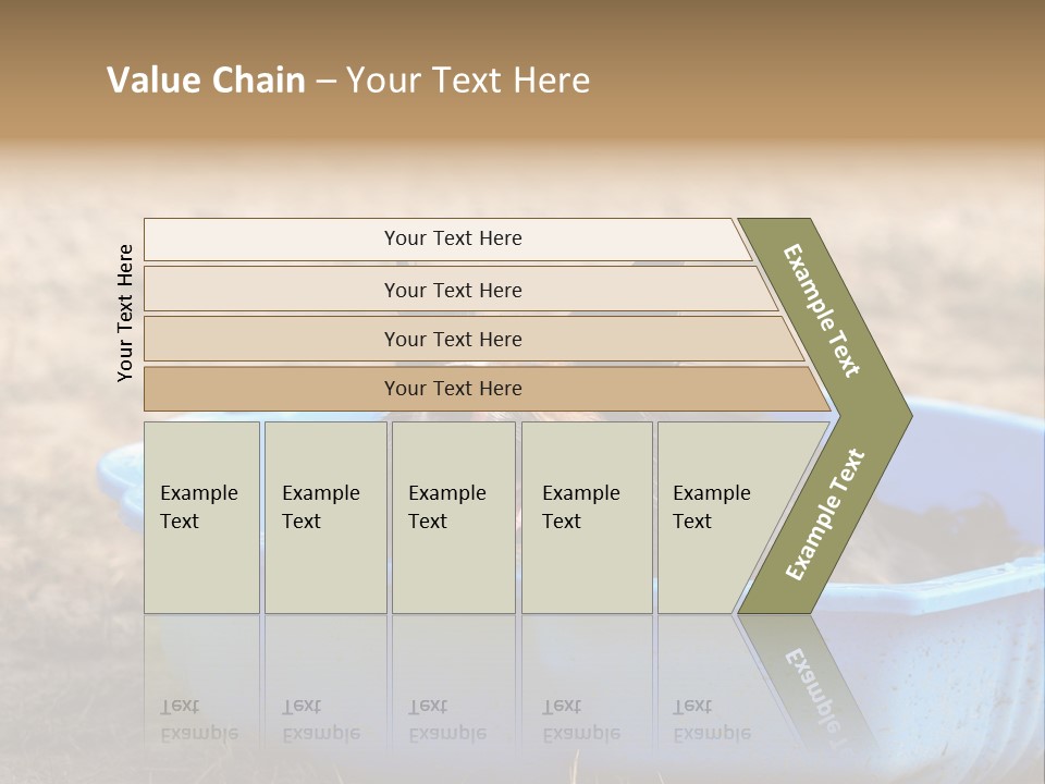 A Dog Sitting In A Blue Tub With His Tongue Out PowerPoint Template