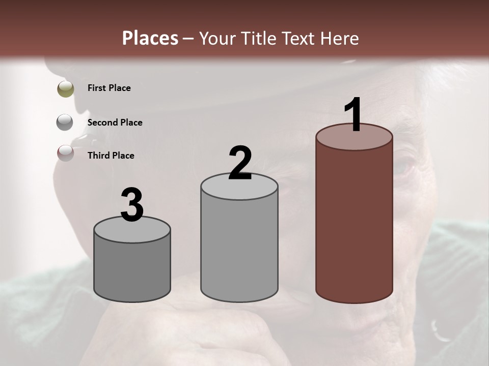 Sad Old Man PowerPoint Template