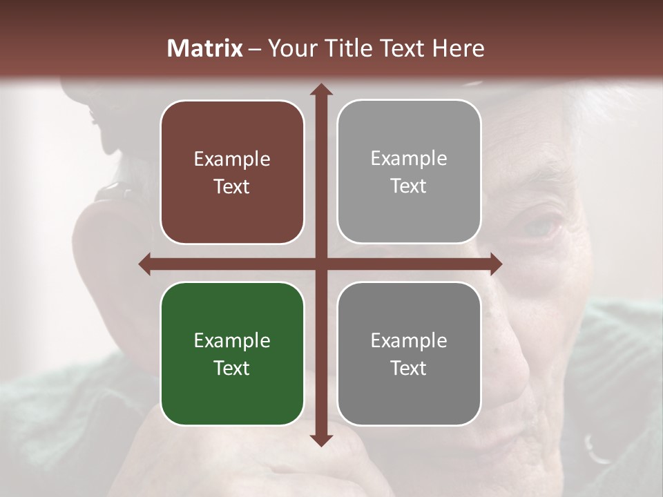 Sad Old Man PowerPoint Template