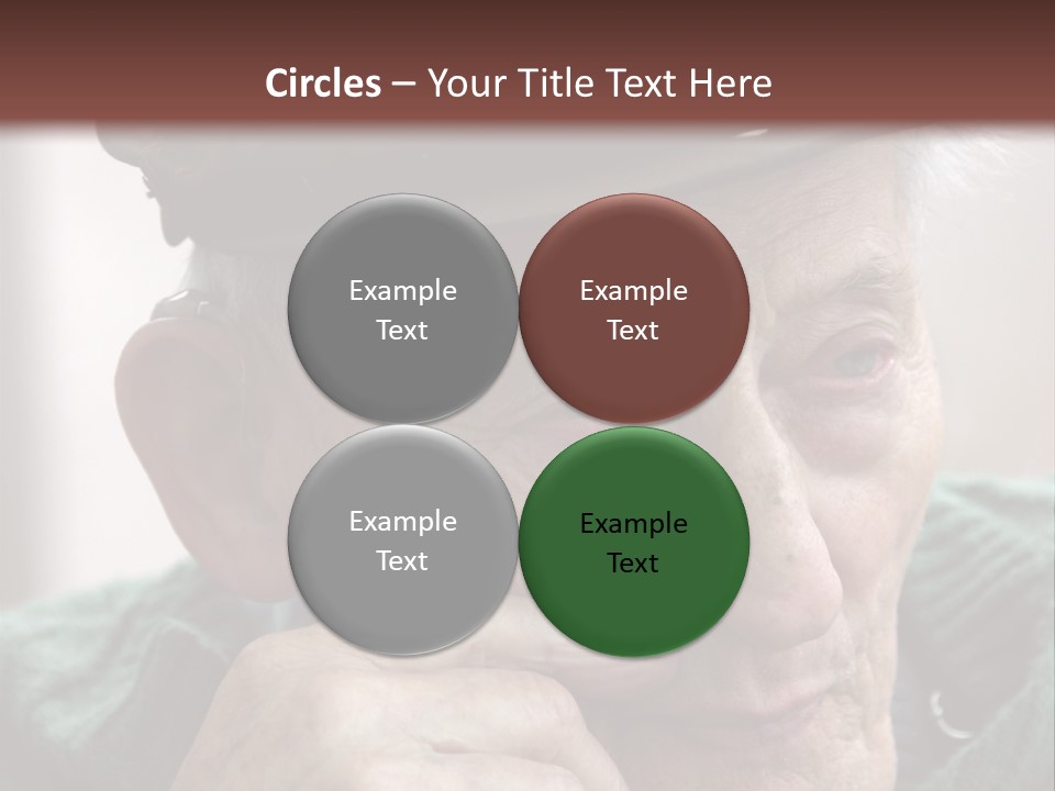 Sad Old Man PowerPoint Template