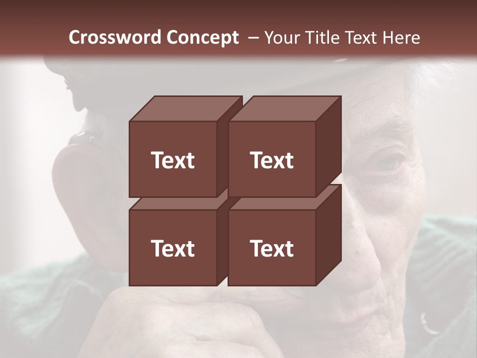 Sad Old Man PowerPoint Template