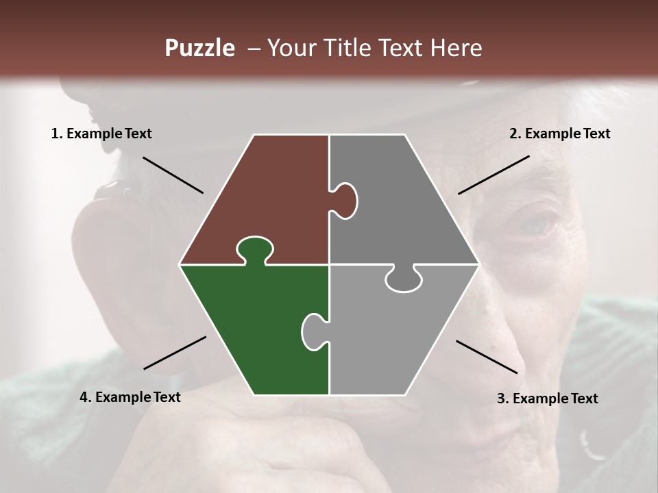 Sad Old Man PowerPoint Template