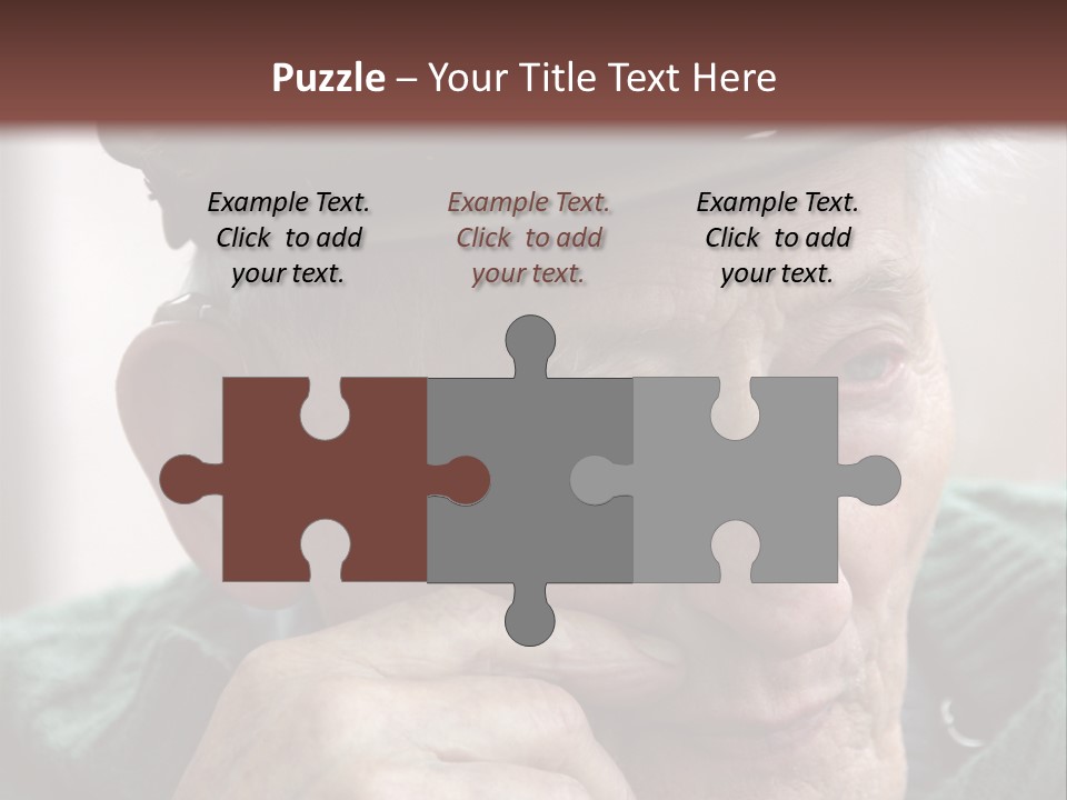 Sad Old Man PowerPoint Template